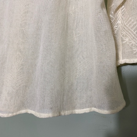 EUC MANGO CASUAL SHEER EMBROIDERED SWEATER - Picture 6 of 9